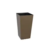 Кашпо Plastkon "ELISE" 30х30х58 см, глянцевий, сіро-коричневий