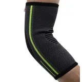 Компрессионный налокотник MadMax MFA-283 3D Compressive elbow support Dark grey/Neon green S
