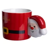 Чашка порцелянова новорічна Merry Christmas 350 (мл) Червона Yiwu FM-CS-51R