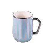 Чашка керамическая Glaze 450мл в зеркальной глазури чашки для кофе Голубой HPCYM0885BL