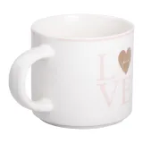 Чашка керамічна 350 (мл) для кави та чаю Love Біла RX-N240126WL
