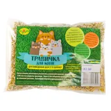 Травичка для кошек (экономическая п/е упаковка + искусственная почва) 3 упаковки