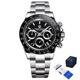 Мужские часы Pagani Design PD-1644 Silver-Black