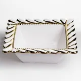 Тарелка глубокая фарфоровая Tiffany квадратная 26х26х8 см ML2009