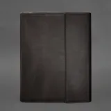Шкіряна папка для документів "Сімейна" з зошитами темно-коричнева