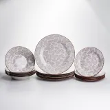 Столовый сервиз на 6 персон 18 предметов набор фарфоровых тарелок HP-HK-A6