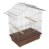 Клетка для птиц Корелла (470x360х200), покрытие цинк коричневая