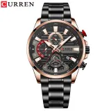 Мужские часы Curren 8415 Black-Gold