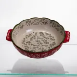 Форма для запікання Vintage Ø20 (см) кругла з ручками Червона HM04-06
