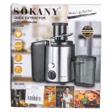 Соковижималка шнекова електрична з чашею Sokany SK-4000 800 Вт Чорна