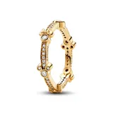 Серебряное кольцо Pandora Микки и Минни Маус