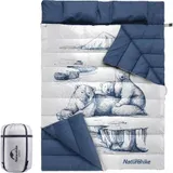 Двухместный спальный мешок Naturehike NH21MSD06, тёмно-синий
