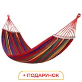 Гамак туристичний підвісний тканинний 174х80 см з планкою Червоний SJ-0010-2R