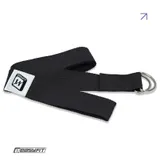 Ремінь для йоги EasyFit с петлей (чорний)