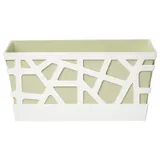 Вазон Idel Flowerbox 40 см, фісташковий/білий