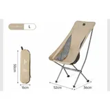 Крісло складане Naturehike Stellaluna L04 CNK2450JJ015, розмір L, алюміній, коричневий