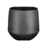 Кашпо Edelman Evora pot round 19х18 см чёрный