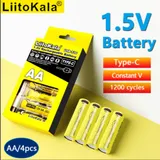 Набор аккумуляторов из 4 шт LiitoKala USB-T36 + кабель для зарядки USB Type-C