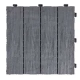 Декоративное покрытие для пола Multy Home Woodgrain, рифлёное, 30x30см, светло-серый, упак. 6 шт.