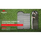 Спальный мешок с капюшоном Naturehike U350S NH20MSD07, (-3°C), правый, темно-зеленый