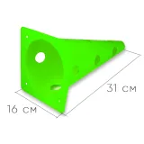 Конусы-фишки спортивные EasyFit  31 см (набор 4 штуки) зеленые