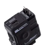 Автомобільний зарядний пристрій MECHA з висувними кабелями та портами USB/Type-C Чорний HP-A1B