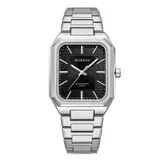 Мужские часы Curren 8457 Silver-Black