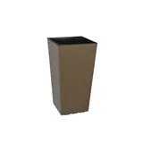 Кашпо Plastkon "ELISE" 30х30х58 см, матовий, сіро-коричневий