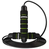 Скакалка скоростная RDX SKIPPING ROPE STEEL COATED CABLE W1 Зеленый