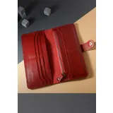 Шкіряне портмоне Classic червоне
