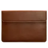 Шкіряний чохол-конверт на магнітах для MacBook Pro 16" Світло-коричневий