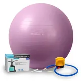 Мяч для фитнеса (фитбол) PowerPlay 4001 Ø75 cm Gymball Фиолетовый + помпа