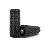 Массажный ролик EasyFit Grid Roller 33 см v.1.1 прочный массажер (черный)