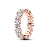 Серебряное кольцо Pandora сияющее с паве