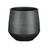 Кашпо Edelman Evora pot round 16х15 см чёрный