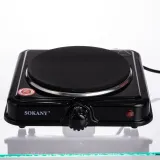 Настільна електрична плита SOKANY SK-5109 на одну конфорку 1000Вт Чорна