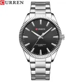Мужские часы Curren 8425 Silver-Black