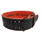 Пояс для важкої атлетики Power System PS-3830 Beast шкіряний Black/Red M