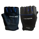 Перчатки для фитнеса PowerPlay 9058 Thunder черно-синие M
