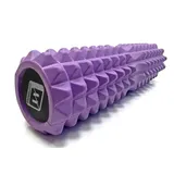 Массажный ролик EasyFit Solid Grid Roller 45 см v.2.2s фиолетовый