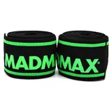 Бинты на колени MadMax MFA-299 Non slide & slip knee wraps 2.0m Black/Green