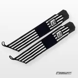 Кистевые бинты EasyFit 50х8 см фиксатор на запястье (черно-белые)