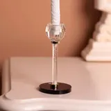 Скляний свічник Crystal Pillar 17 см на стіл декоративний HP-7-27