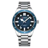 Мужские часы Curren 8450 Silver-Blue