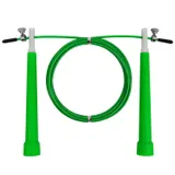 Швидкісна скакалка EasyFit Speed Cable Rope 3 м зі стальним тросом зелена