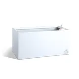 Кашпо із системою автополиву Plastkon "Flower Lover" Cubico 21x42x21 см, білий глянцевый