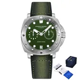 Мужские часы Pagani Design PD-1767 Silver-Green